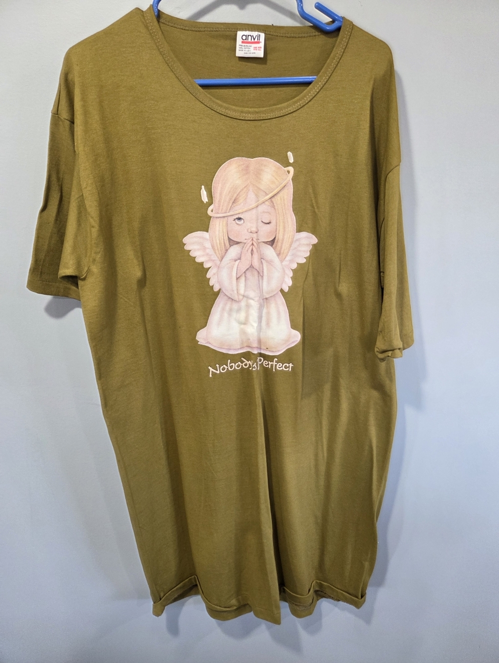 Vintage Anvil Nightgown or Dress Angel One Size Y2K